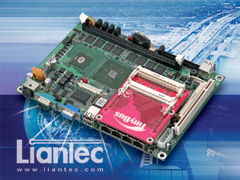 Liantec EMB-5740 EmBoard with TBM-1200 Tiny-Bus Mini-PCI Module