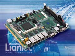 Liantec EMB-5840 : 5.25" Intel Pentium M Nultiple Gbit Ethernet EmBoard with 64-bit PCI-X Expansion Interface