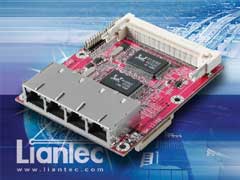 Liantec TBM-1230 Tiny-Bus 4-Port Switch and Mini-PCI Module